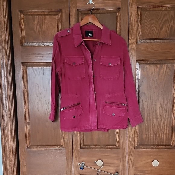Kut from the Kloth Women's Rasberry Jacket Size M. Cinch Waist. - Picture 1 of 5